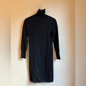 Neiman Marcus Collection Cashmere Turtleneck Dress – XS – Black